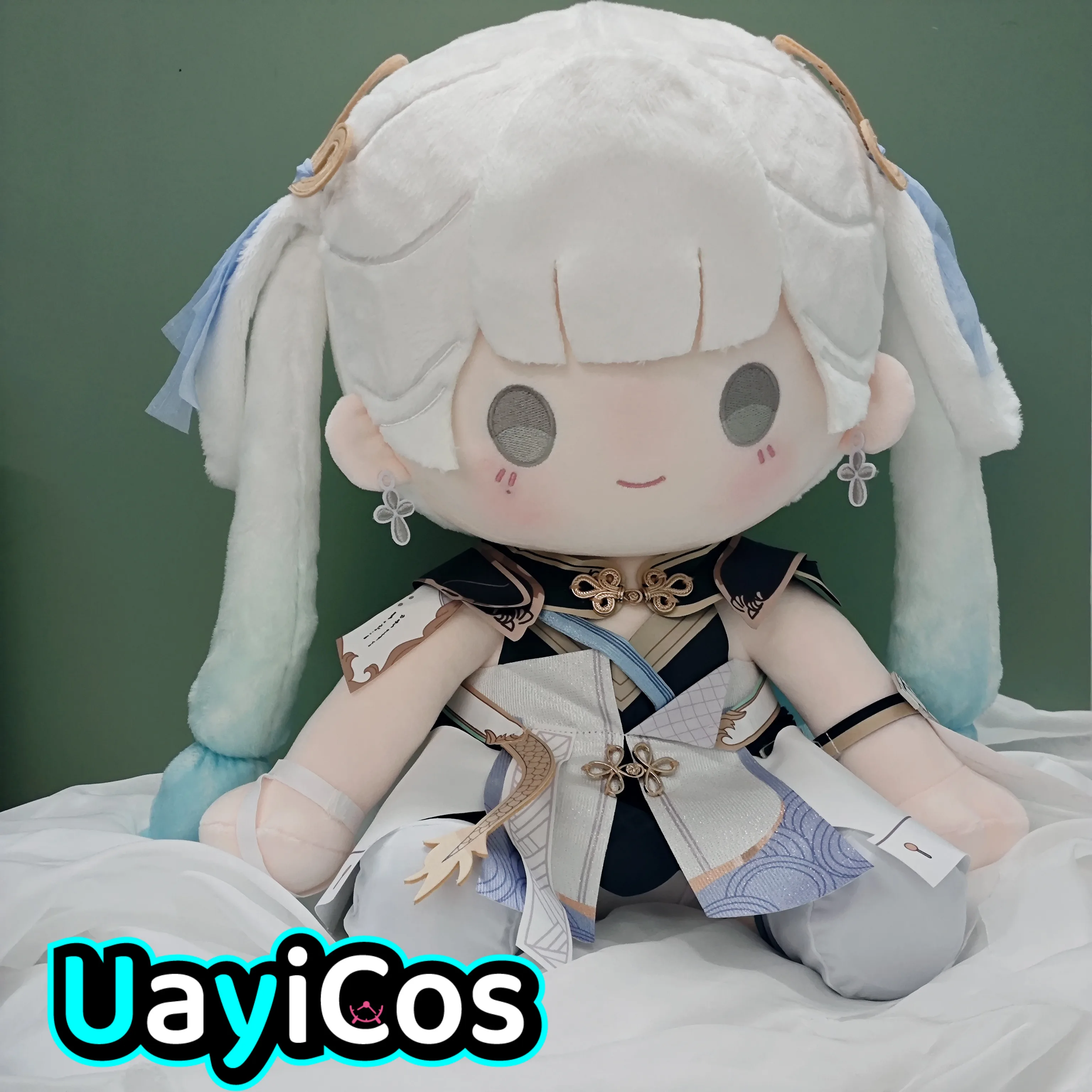 

40 см Wuthering Wave Jinhsi, мягкие плюшевые куклы, одежда, мягкая подушка, милая фигурка аниме, игровая игрушка, детские украшения, подарок