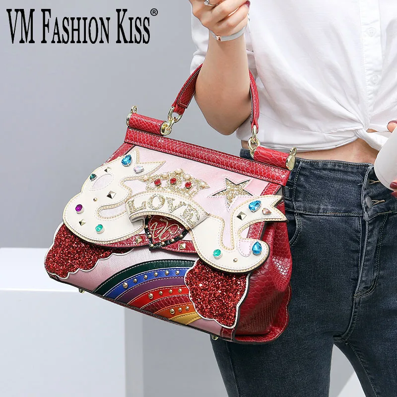 

2024 Classic Frame Women Bag Appliques Serpentine PU Shoulder Bag New Crossbody Bags For Women Bolsa Feminina Handbags Clouds