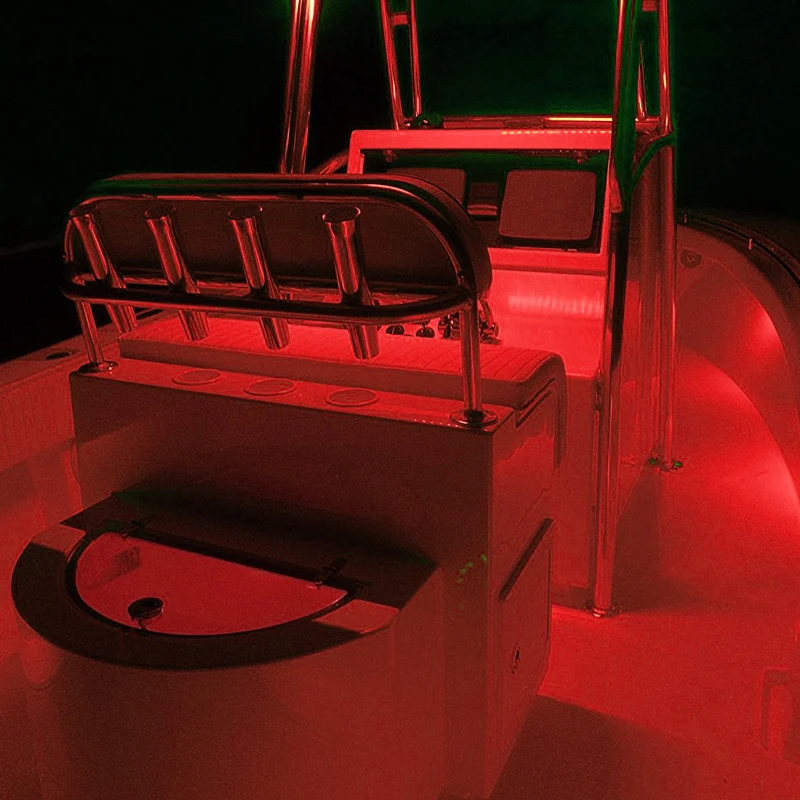 Luces LED de navegación para barco marino, luz de popa verde y roja, impermeable, señal de yate, lámpara para velero, Pontón, 24V CC