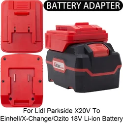 Adapter/Converter for Einhell X-Change/OZITO 18V Li-ion Tool To Lidl Parkside X20V Li-ion Battery Adapter Power Tool Accessory