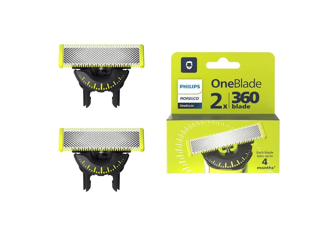 Philips Norelco OneBlade 360 blade replacement blade 2 pack