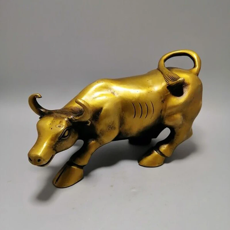 Antique Collection: Bronze Ox Home Living Room Decoration, Brass Zodiac Ox Ornament, Craft Gift