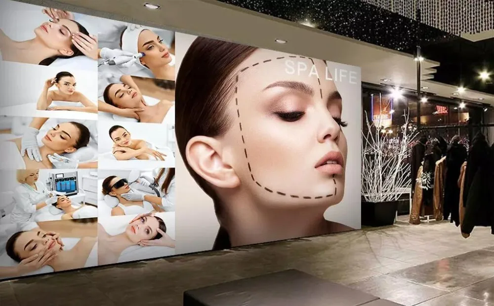 Customized products Beauty salon massage SPA beauty painting wallpaper mural Photo poster bedroom Living room TV background wall