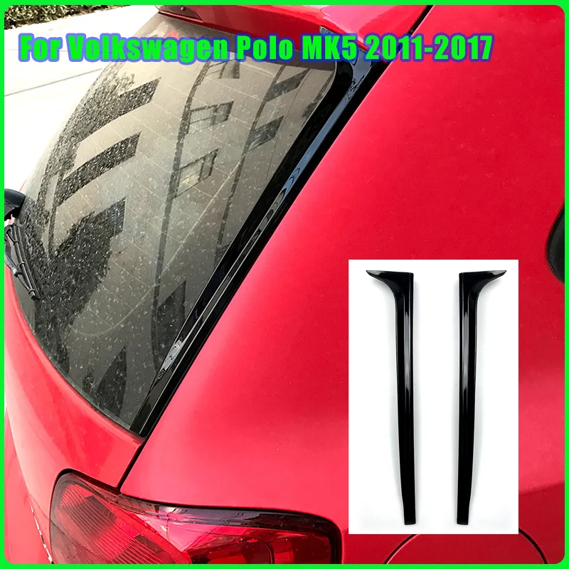 

Car Window Trim Lip Spoiler Side Wing Spoiler Car Sticker Decoration Modification Accessories For Volkswagen Polo MK5 2011-2017