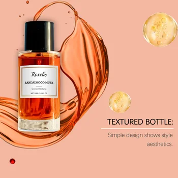 Roxelis 50ml Elegant Fragrance Natural Fresh Fragrant Feel Gentle Charm Daily Portable Sandalwood Fragrance 5