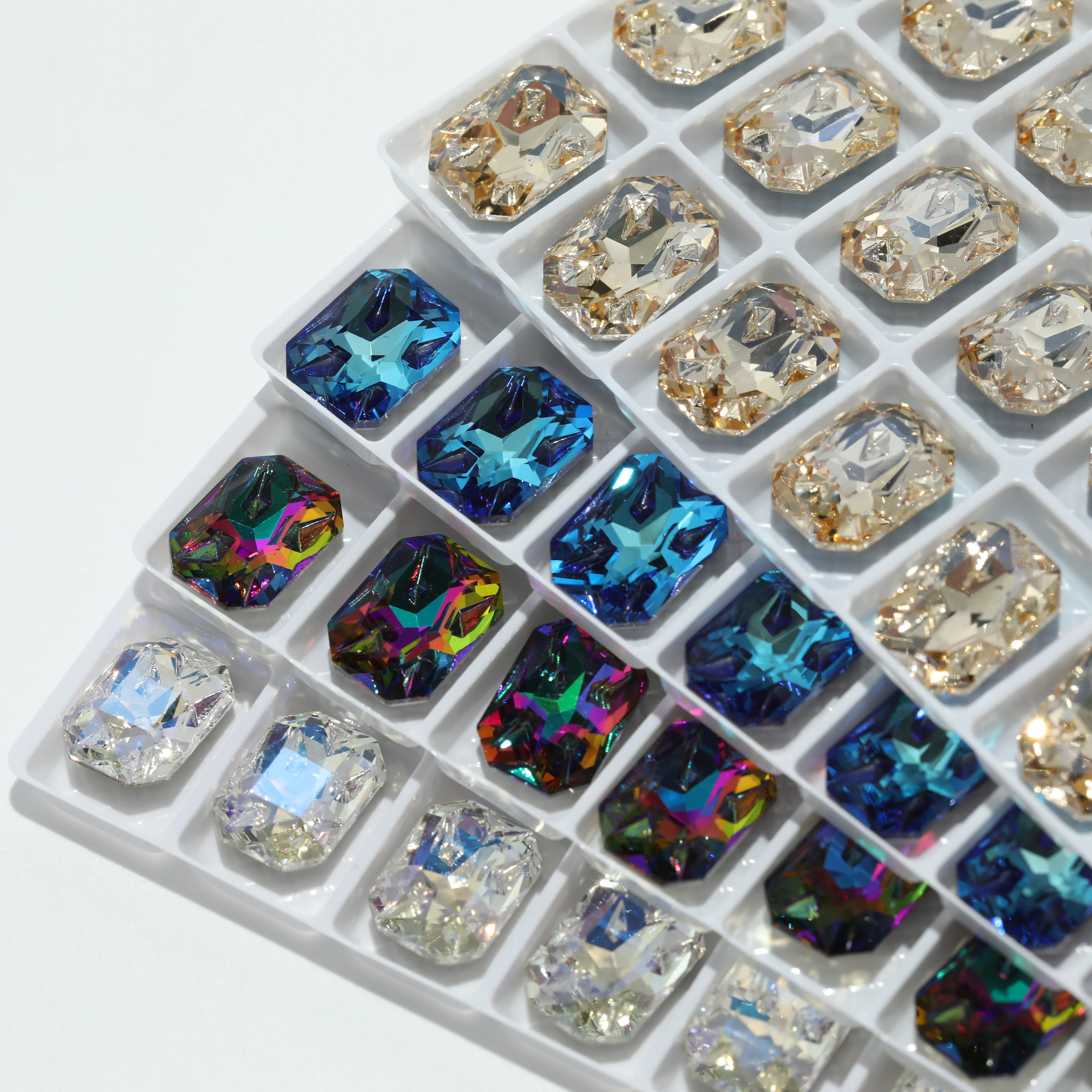 GRST Glänzende Kristalle DV4023 Achteckige Fancy Stones Premium Meteorite Serie Strasssteine DIY-Zubehör für Nagelkunst und Hochzeitskleider – Detail 4