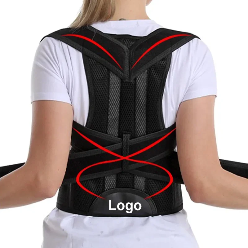 3XL 4XL Magnetic Slouching Corrective Shoulder Orthopedic Spine Pain Relief Back Brace Support Scoliosis Posture Corrector Belt