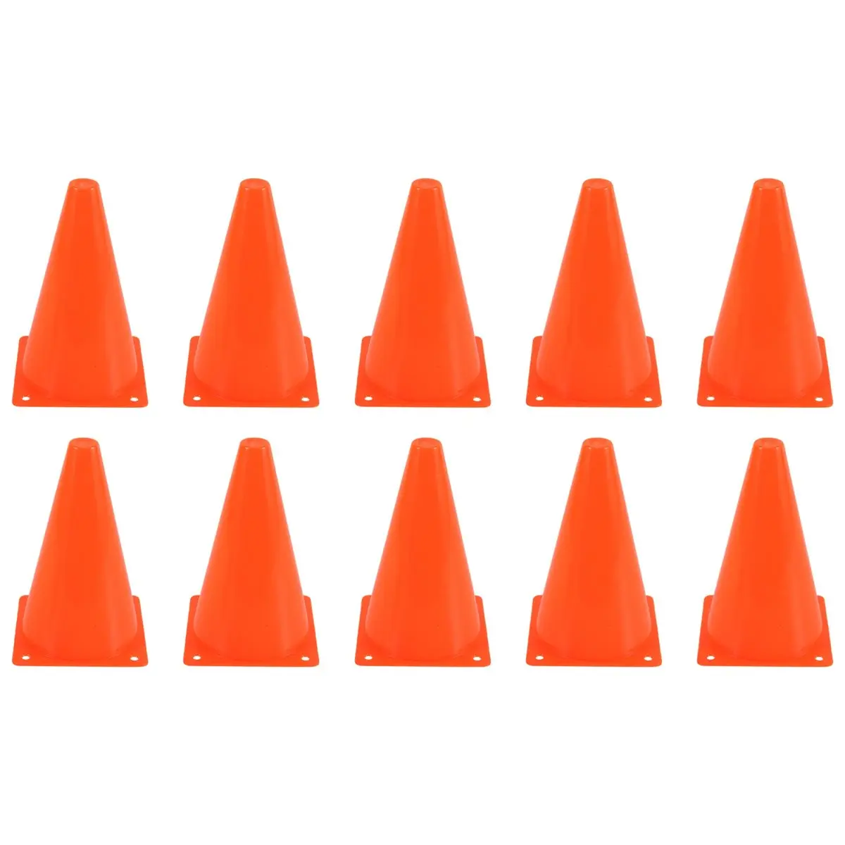 ABPF 10 Pcs Traffic Cones - 7 Inch of Multipurpose Construction Theme Party Sports Activity Cones for Football Training