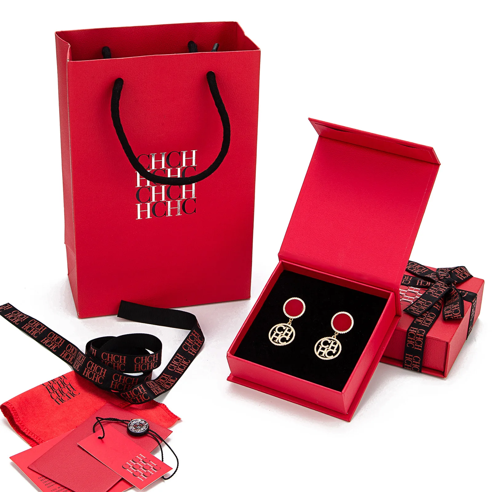 أقراط متدلية على شكل حرف CHHC 2026 للنساء، زركونيا مطلية بالذهب، هدية مجوهرات أنيقة بسيطة، اسم شخصي #6