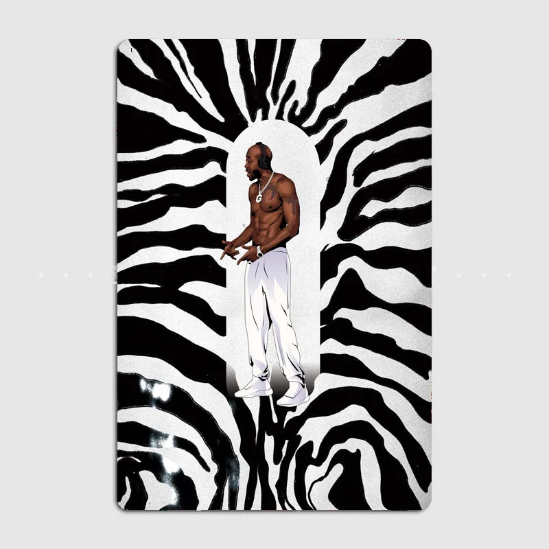 Freddie Gibbs  space  Metal Plaque Pub Painting Wall Mural Printed Sign Tin Sign Poster  cat