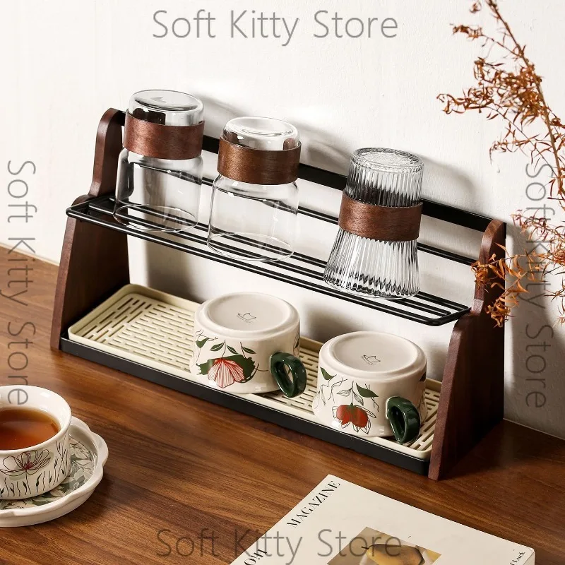 Shelf ins desktop storage kitchen desk compartment workstation antique perfume bookshelf second floor shelf