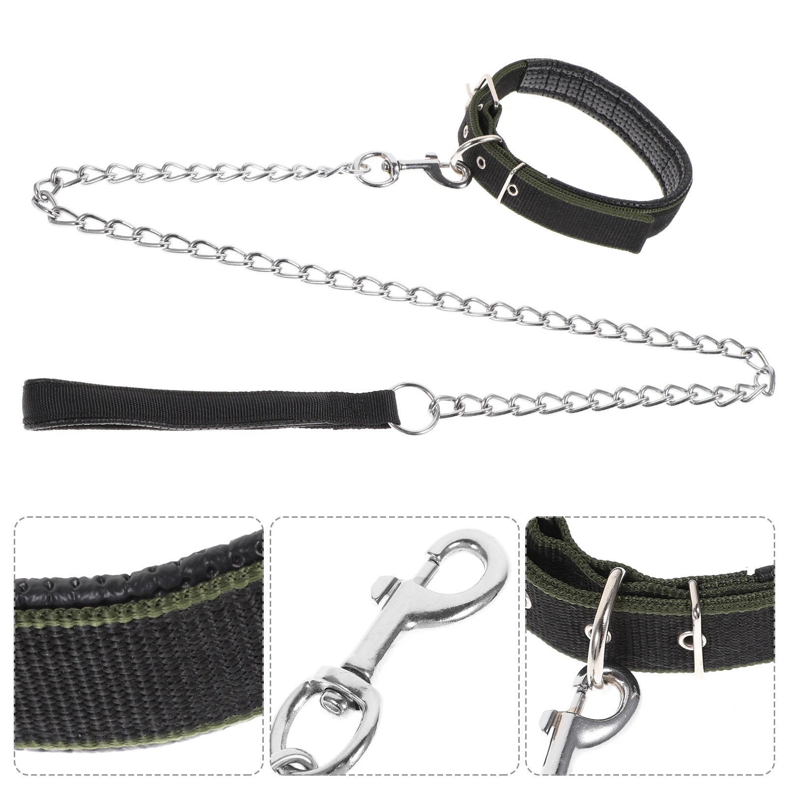 2 Pcs Pet Collar with Good Texture Chain Dog for Mutual Friendship Outdoor Activities