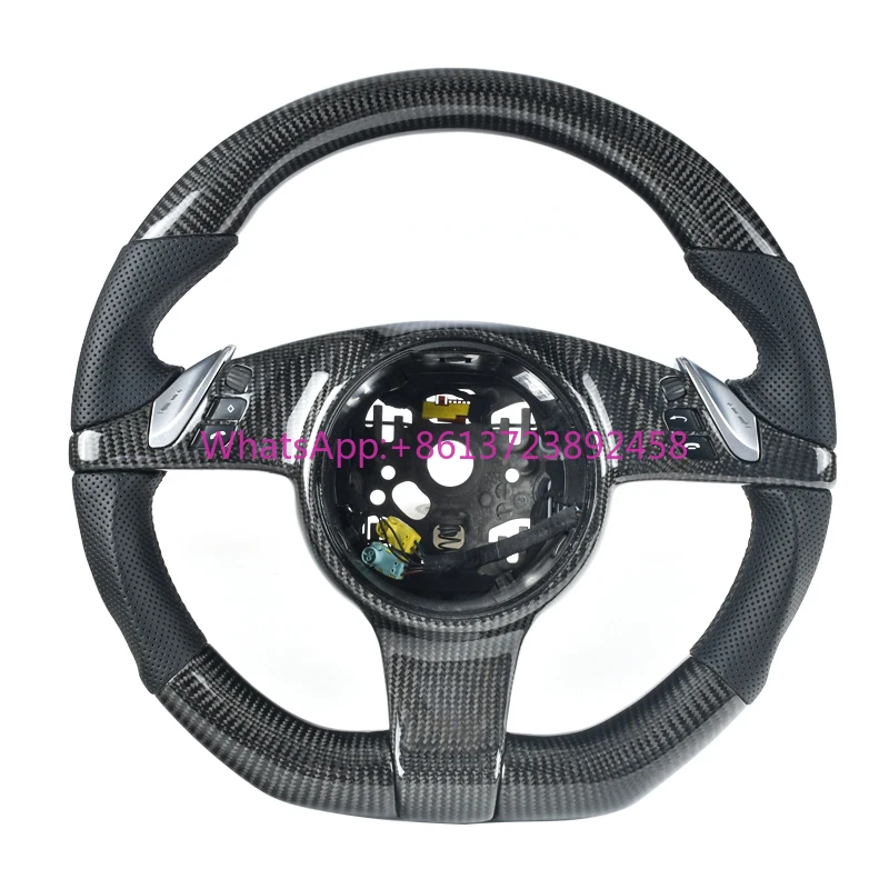 

For Porsche Steering Wheel Custom for Paramela Macan Cayenne Cayman 718 911 918 Taycan Carbon Fiber Steering Wheel