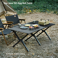 Naturehike Star Jane T01 Egg Roll Table Blocking Desktop Camping Picnic Table Carbon Steel Folding Camping Desk