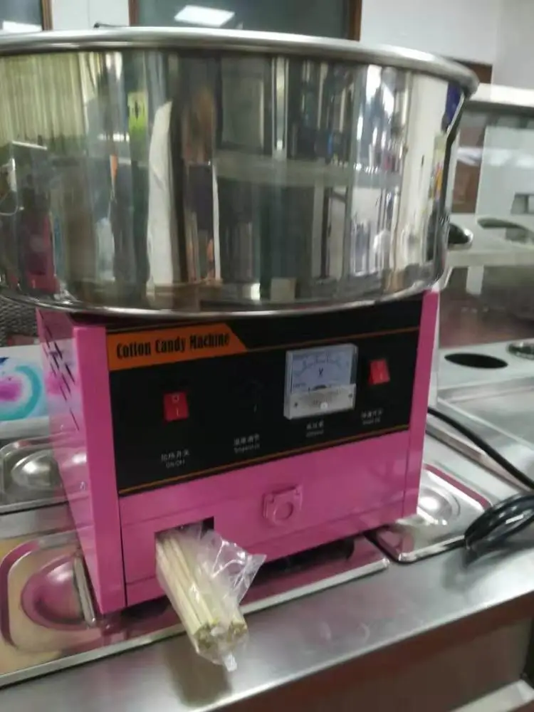 Pink electric candy marshmallow machine big discount factory sales/snack machine/dental floss marshmallow machine