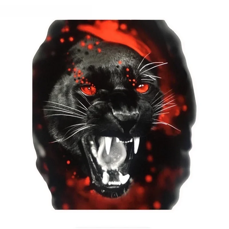 New Design Color Sticker Panther Burning Scratch Decoration on Eyes Car Sticker Waterproof Motorcycle Accessory Sticker, 13cm