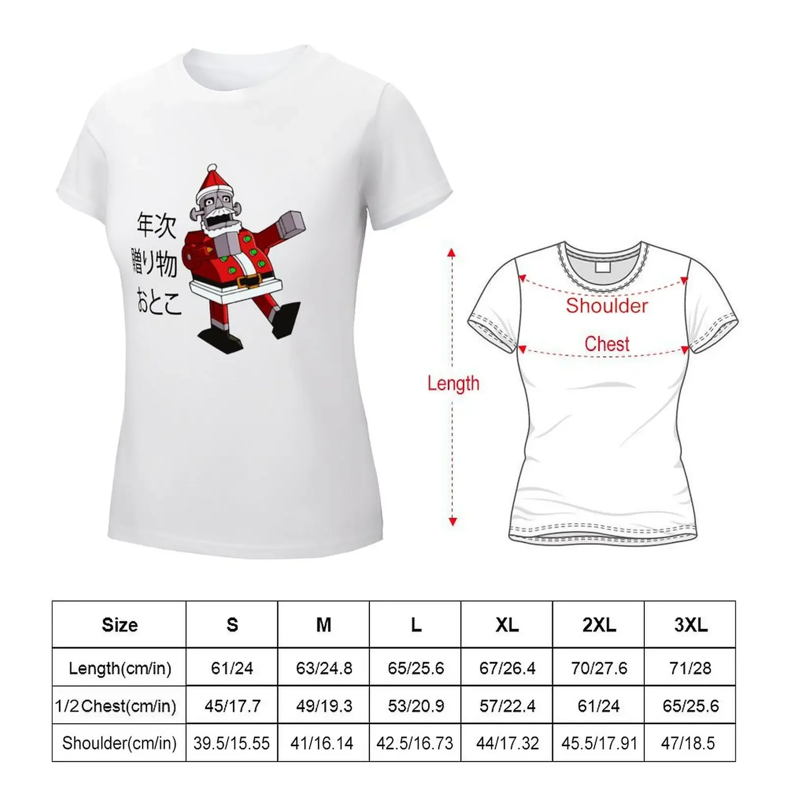 Annual Gift Man - Santa Robot T-shirt vintage clothes aesthetic clothes t shirts for Women loose fit