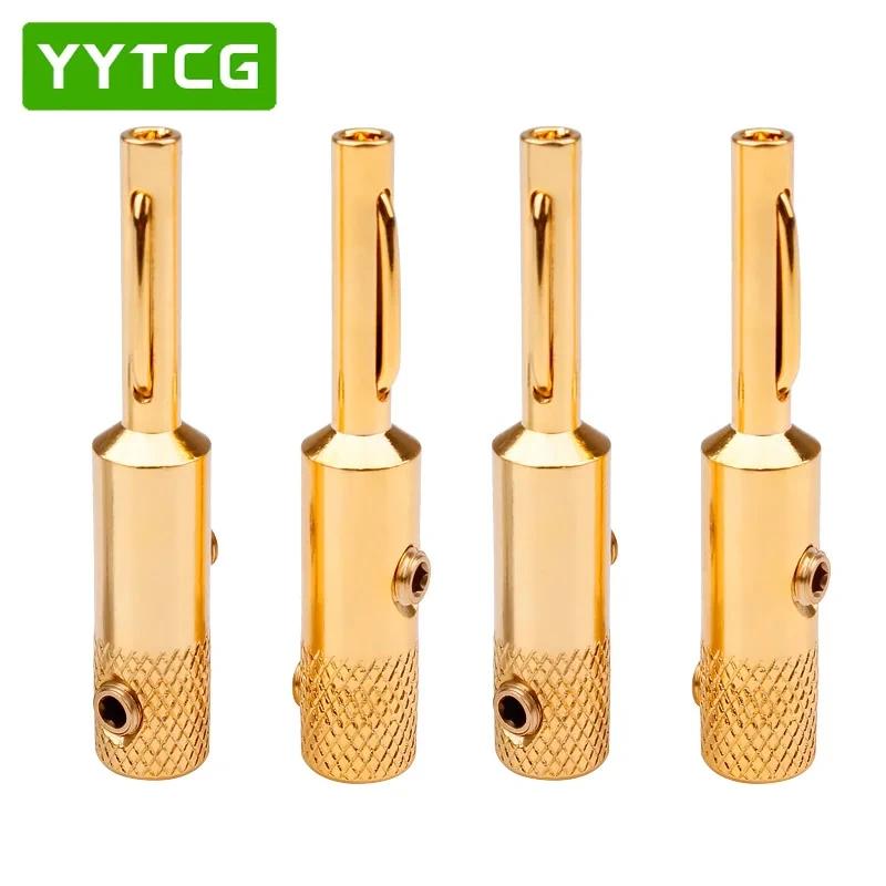 YYTCG- Connector Corrosiebestendige bananenstekkers, audio, video, versterkers, luidsprekers, kabelaansluitingen, 4 stuks - afbeelding 1