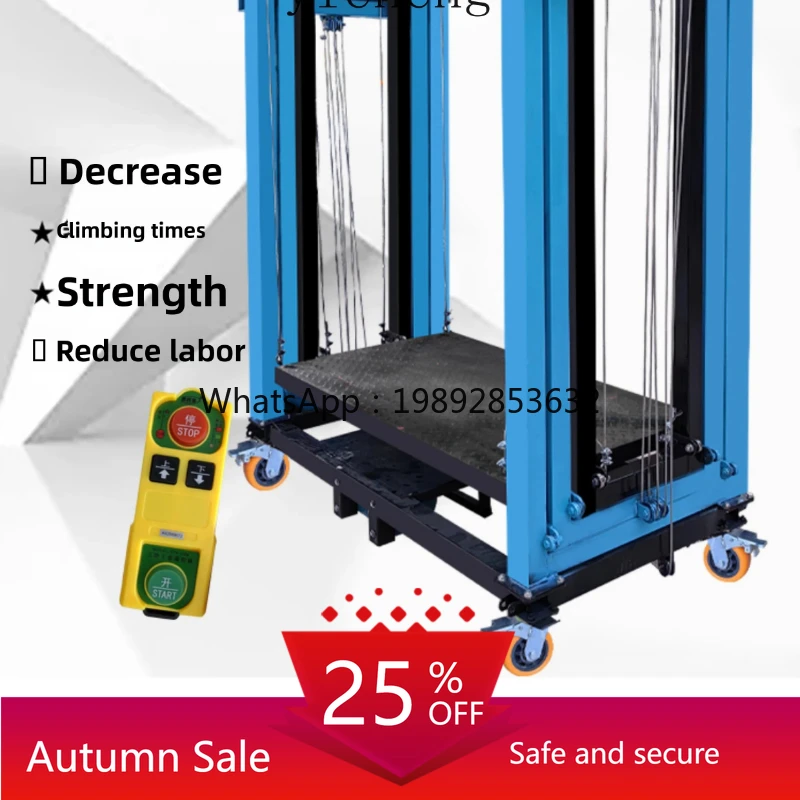 

Electric scaffolding mobile automatic lifting platform remote control lift indoor and outdoor decoration hoist folding