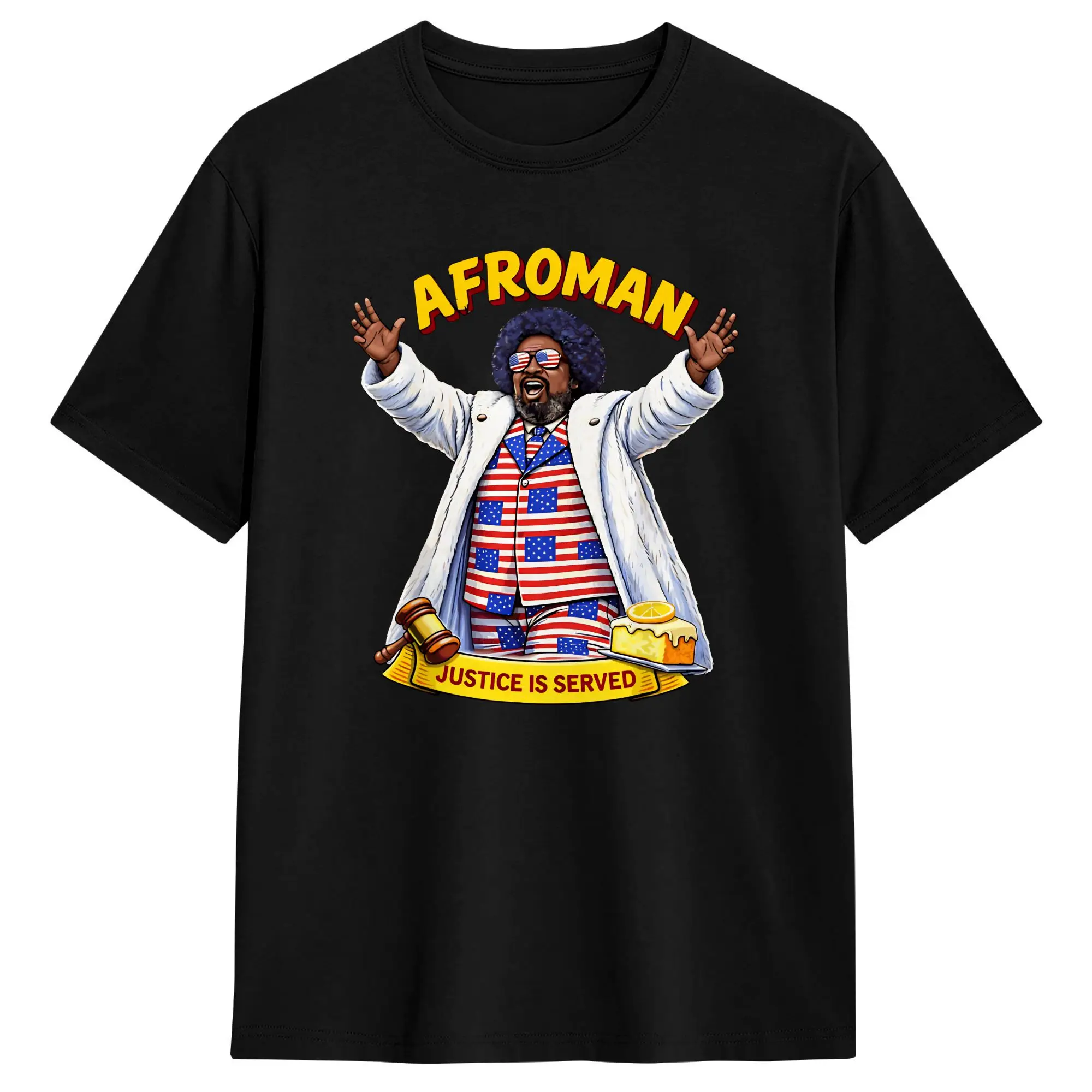 Afroman Justice Is Served T Shirt Summer  Trending T Shirts Men's Cotton Breathable Plus Size 5XL Clothing Short Sleeve Tshirt