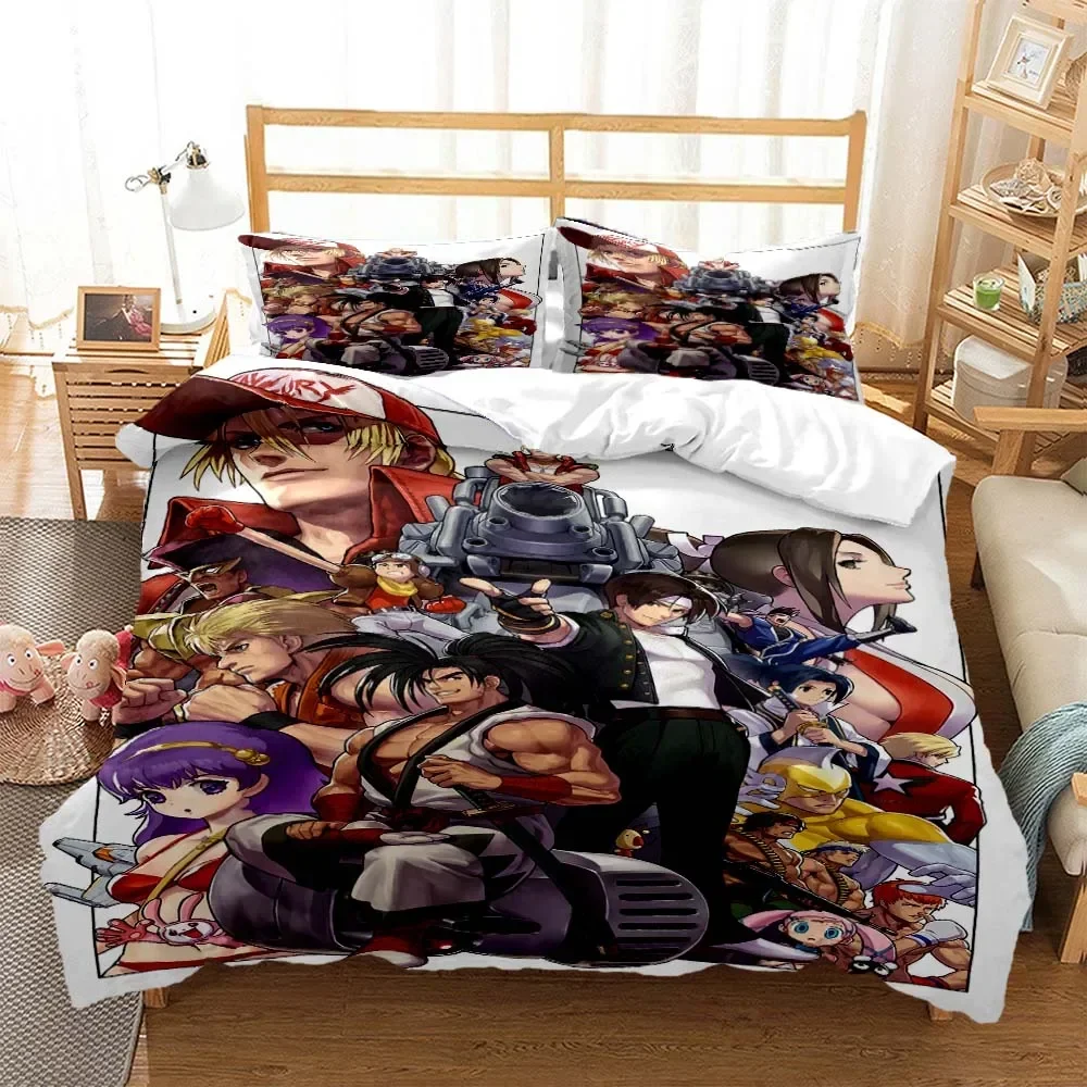 The King Of Fighters Digital 3D Duvet Cover Bedding Set Comforter Linen Pillowcases Home Decor Single Double Twin King Queen