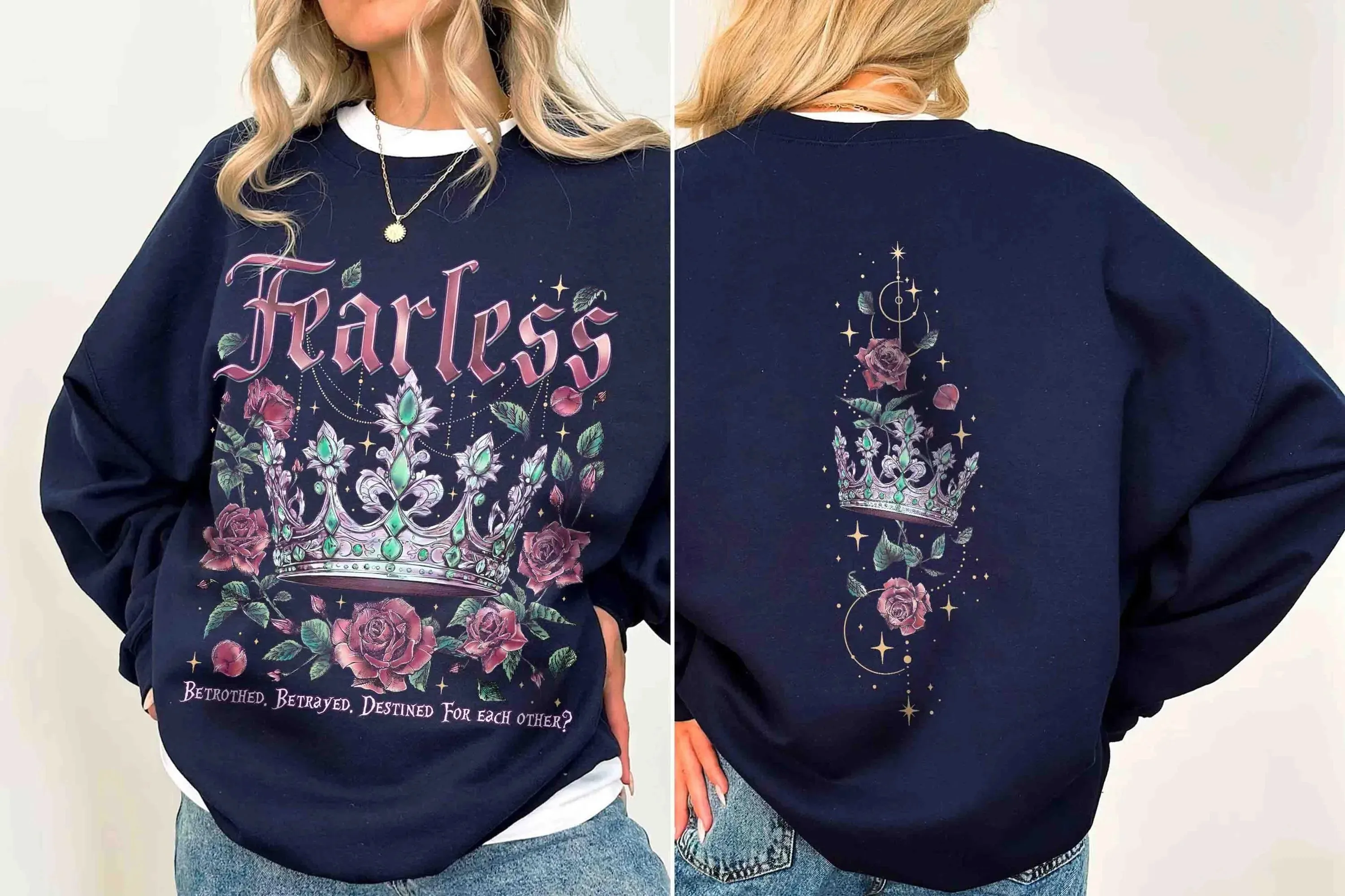 เสื้อสเวตเชิ้ตผู้หญิงลายหนังสือ สำหรับแฟนหนังสือผู้กล้าหาญ ลอเรน ของขวัญสำหรับคนรักหนังสือ ยูนิเซ็กซ์ สไตล์ Y2K เสื้อสเวตเชิ้ตลายตลก สตรีทแวร์