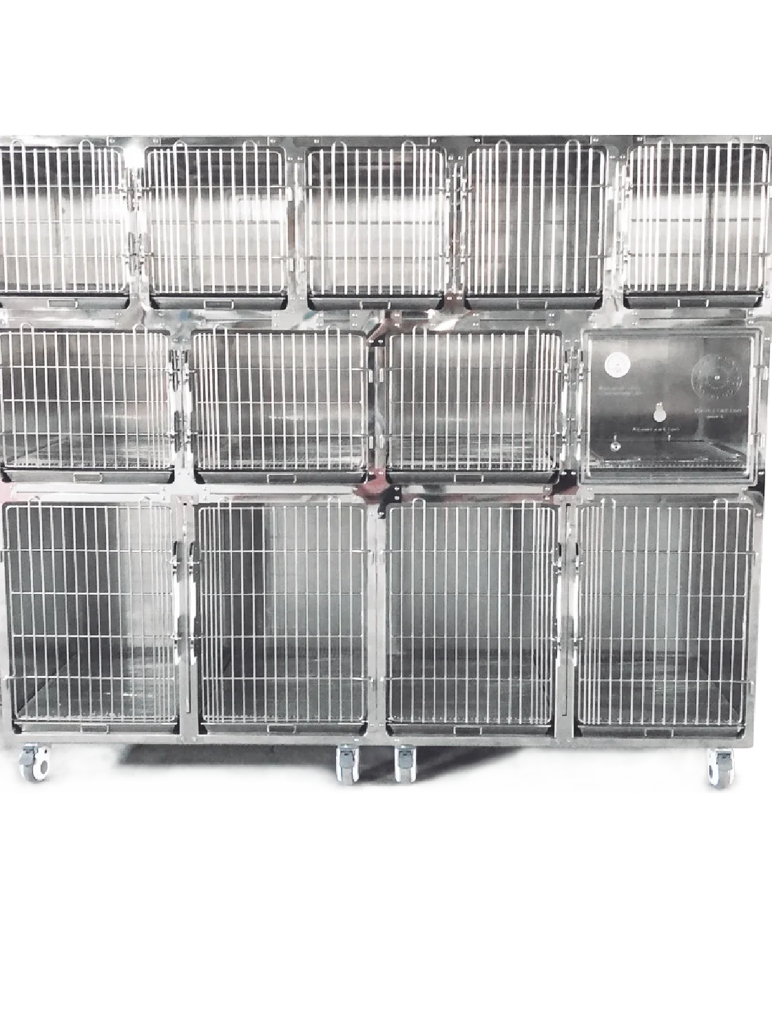 small pet cages with oxygen chamber ICU Pets Stainless Steel for Pet Hospital Use