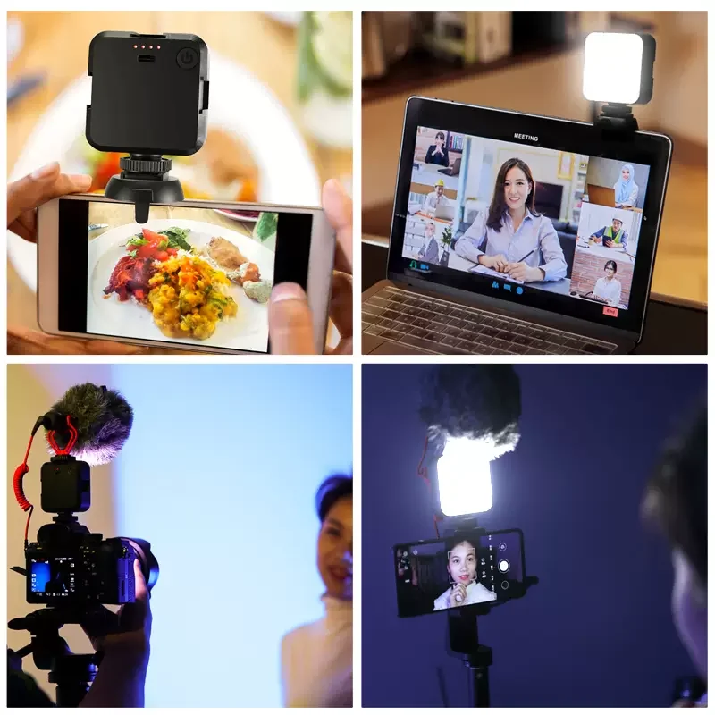 Soonpho Mobile LED Video Light Live Streaming Lighting with Clip Selfie Light for Phone Computer Professional Conference Lamp