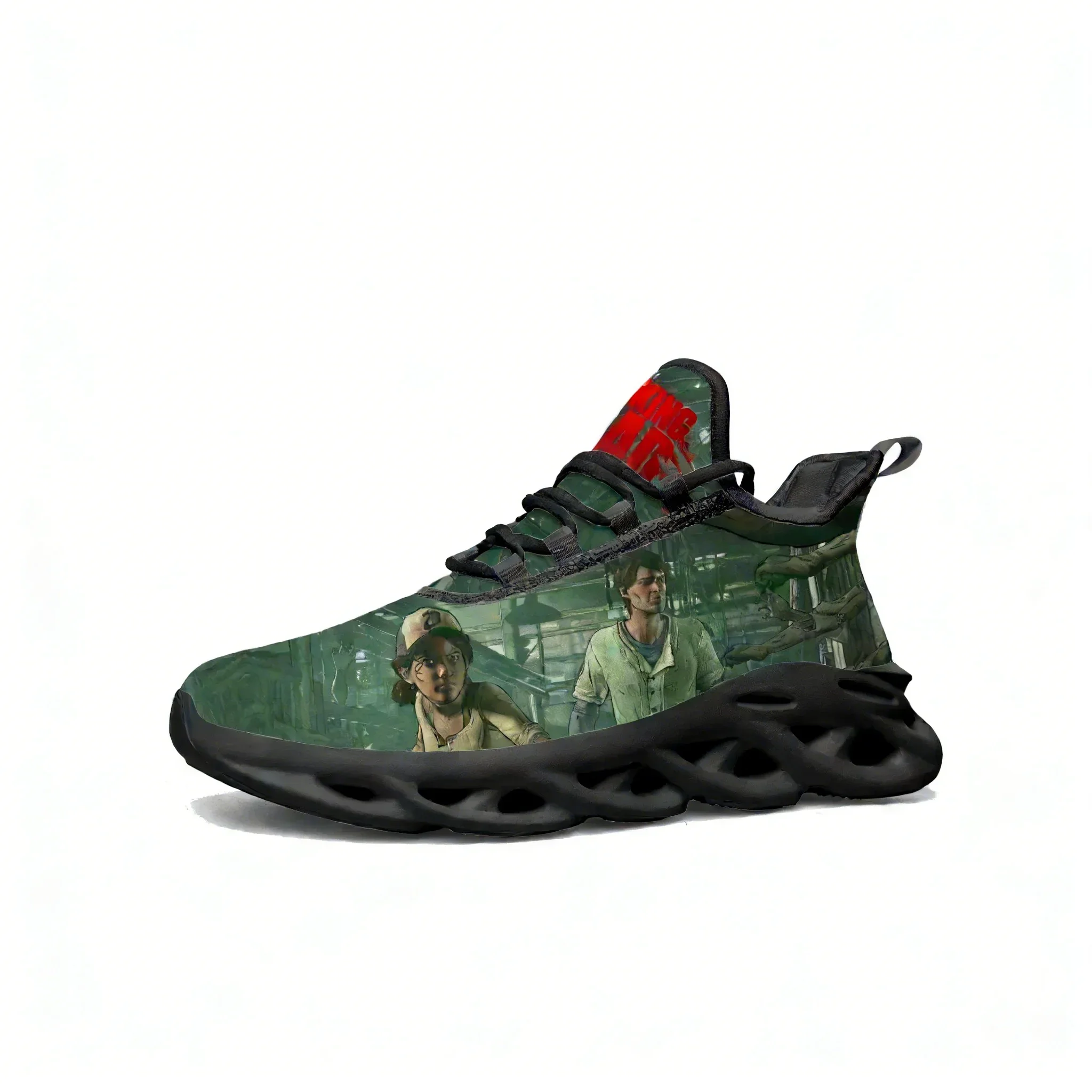 

The Walking Dead Flats Sneakers Cartoon Game Mens Womens Sports Running Shoes Tailor Made Lace Up Shoes