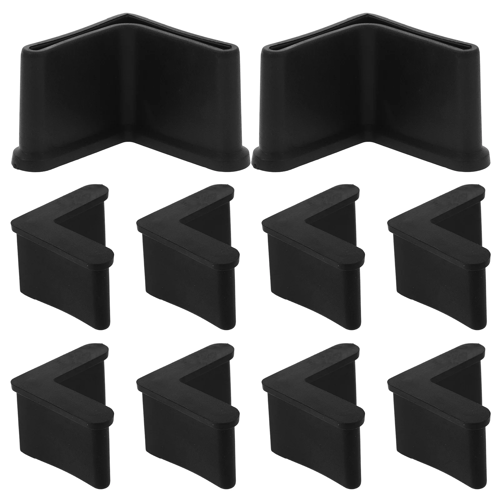 20 Pcs Floor Mat Triangular Iron Feet Table Stabilizers Furniture Grippers Rubber Protectors
