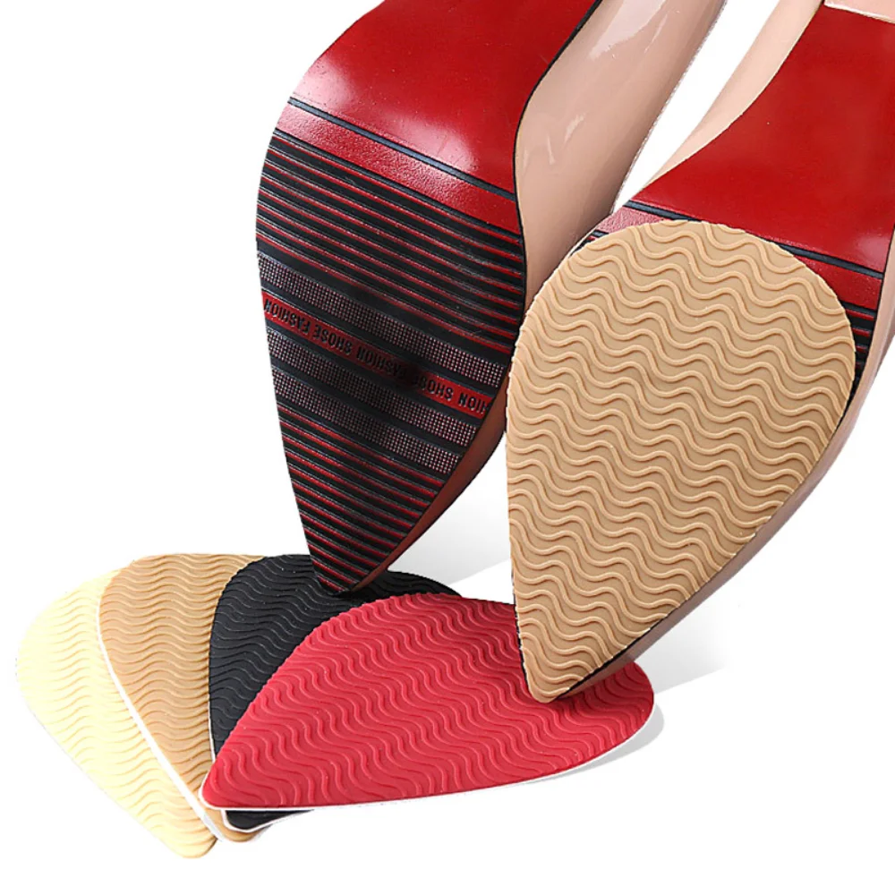 Rubber Voorvoet Pads Mannen Vrouwen Schoenen Zolen Protector Anti-slip Reparatie Zolen zelfklevende Sticker Hoge Hak Zorg bodem Patch