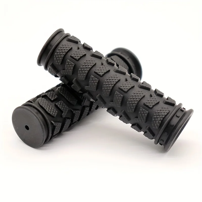 1Pair Water Pattern Lock-On Bike Handlebar Grips Soft Rubber Anti-Slip Handle Covers MTB Folding Fixed Gear Cycling Parts