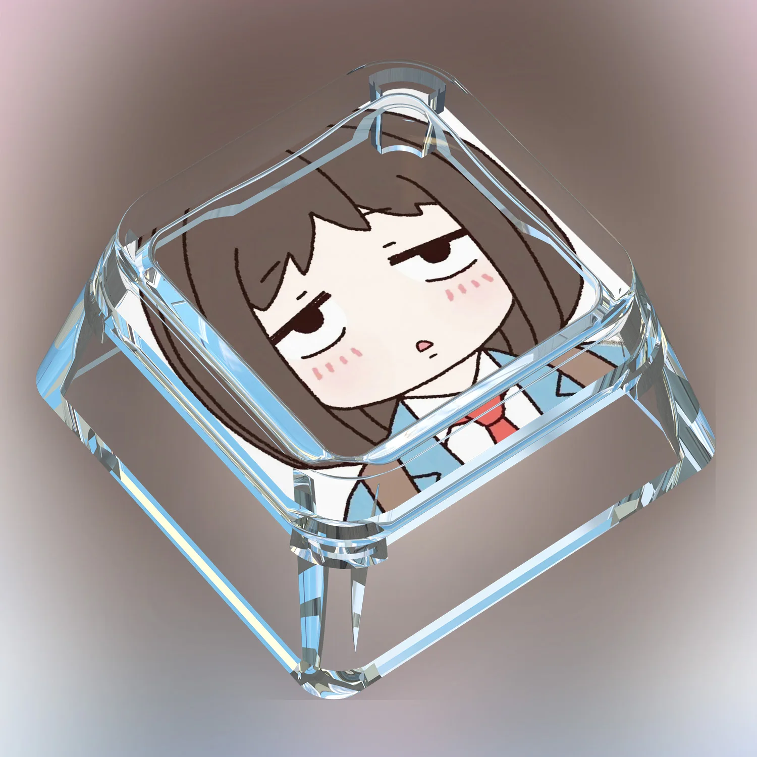 Diy Goddess Story Iwakura Mitsumi Q نسخة لوحة المفاتيح الميكانيكية Keycap شفافة نقل الضوء أغطية المفاتيح الميكانيكية هدية #5