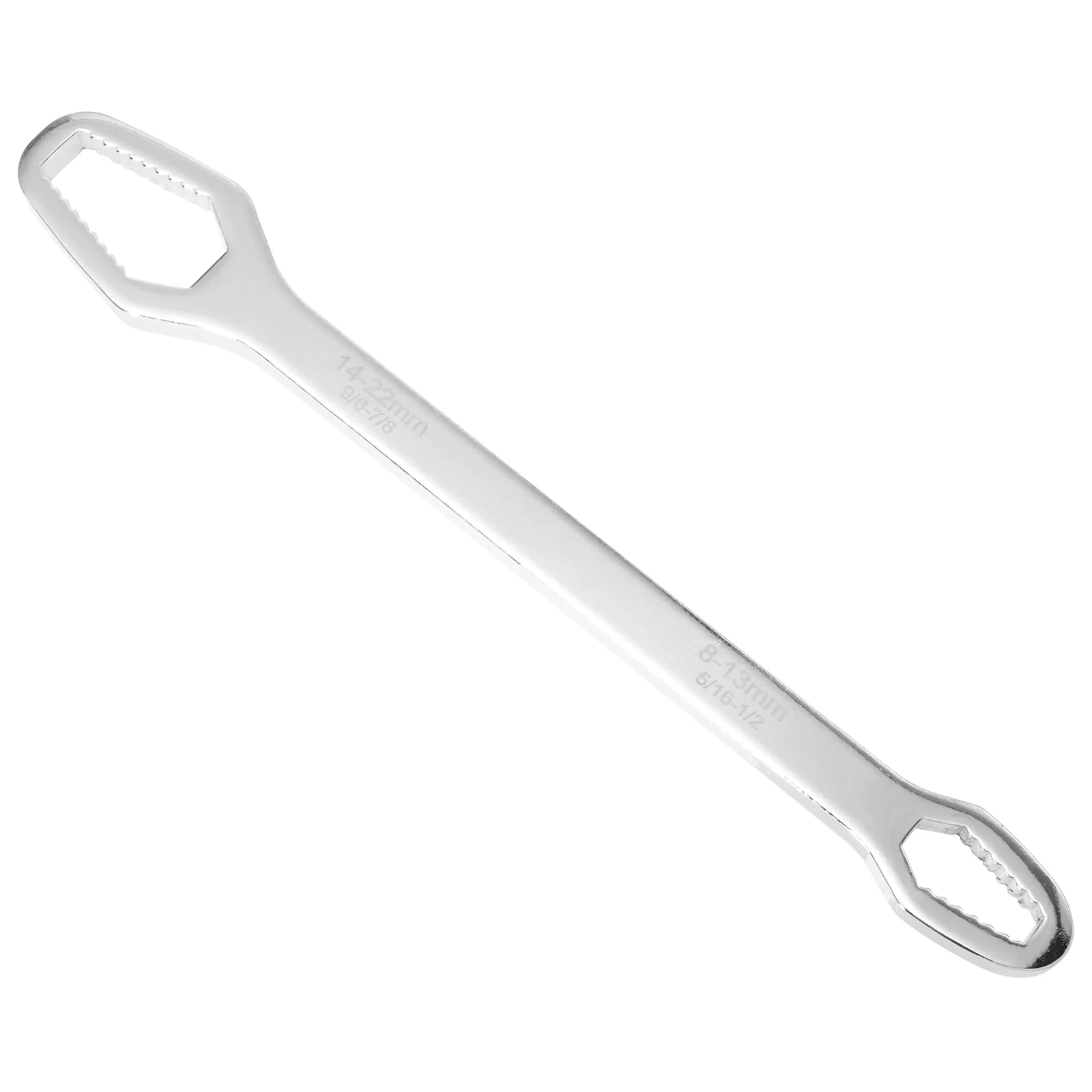 Wrench Multifunctional Double Ended Self-Tightening Universal Wrenches Spanner Home Double-Headed Silver Multipurpose