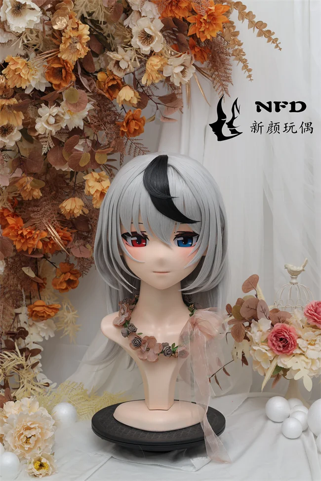 

(NFD-47-28)Customize Full Head With Lock Crossdress Doll Female/Girl Japanese Anime Cartoon Character Kig Cosplay Kigurumi Mask