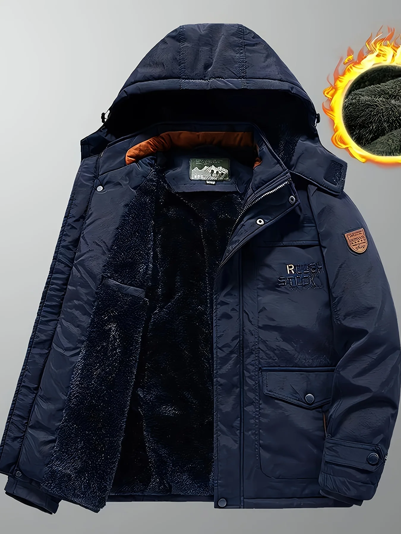 Manteau coupe-vent imperméable pour hommes avec fermeture éclair, vestes froides, parkas spéciales, sweat à capuche léger, meilleur savoir, hiver