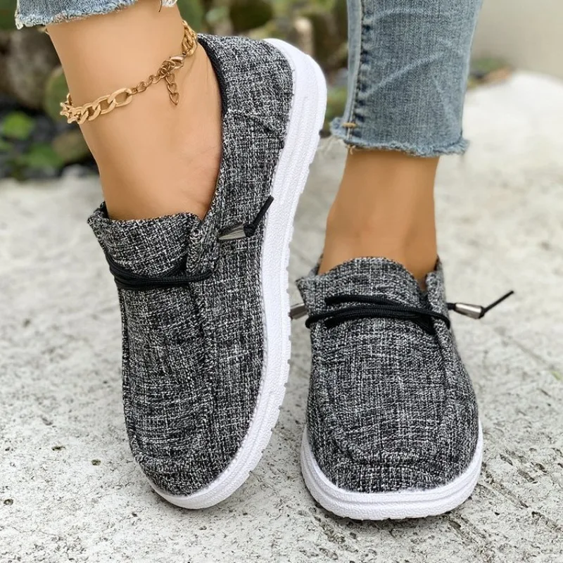 

Big Size 35-43 Women Casual Shoes Comfortable Canvas Shoes Leisure Sneakers Female Flats Light Weight Shoes
