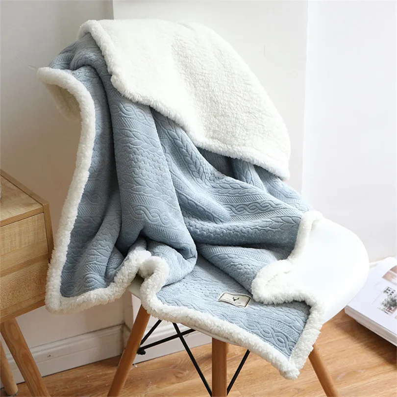 Winter Baby Blankets Newborn Baby Swaddle Wrap Coral Fleece Sofa Throw Blankets Toddler Kid Blanket For Bedding Crib Stroller