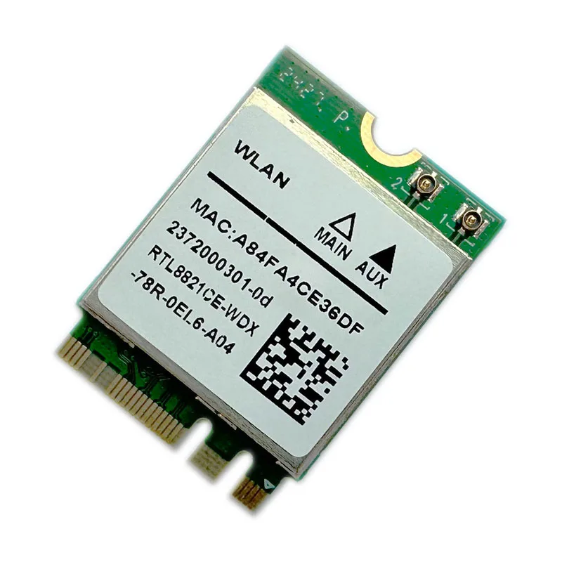 RTL8821CE 802.11AC 1X1 Wi-Fi+BT 4.2 combo adapter card Wireless network card, suitable for DELL ASUS, China Acer RTL8821
