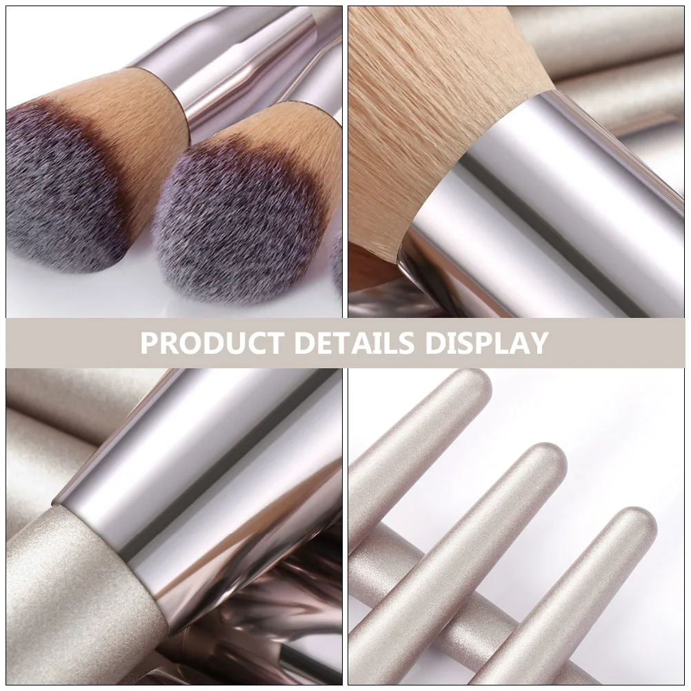 

10 Pcs Makeup Brush Set Concealer Face Brushes for Women Girls Eyeshadow Kit Foundation and