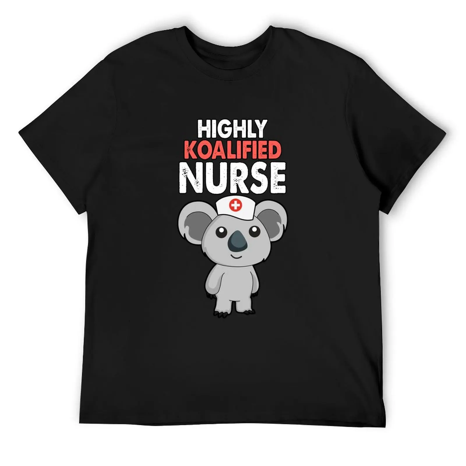 Highly Koalified Nurse Koala nurse T-Shirt cotton graphic tees blue archive sublime Aesthetic clothing mens designer clothes