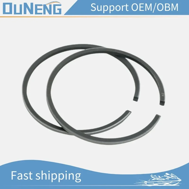 OUNENG Brand NEW 6G1-11610 Piston Ring Set STD YahaM Outboard Motor 2T 6HP 8HP 4HP Diameter 50mm 6G1-11610-00 647-11610