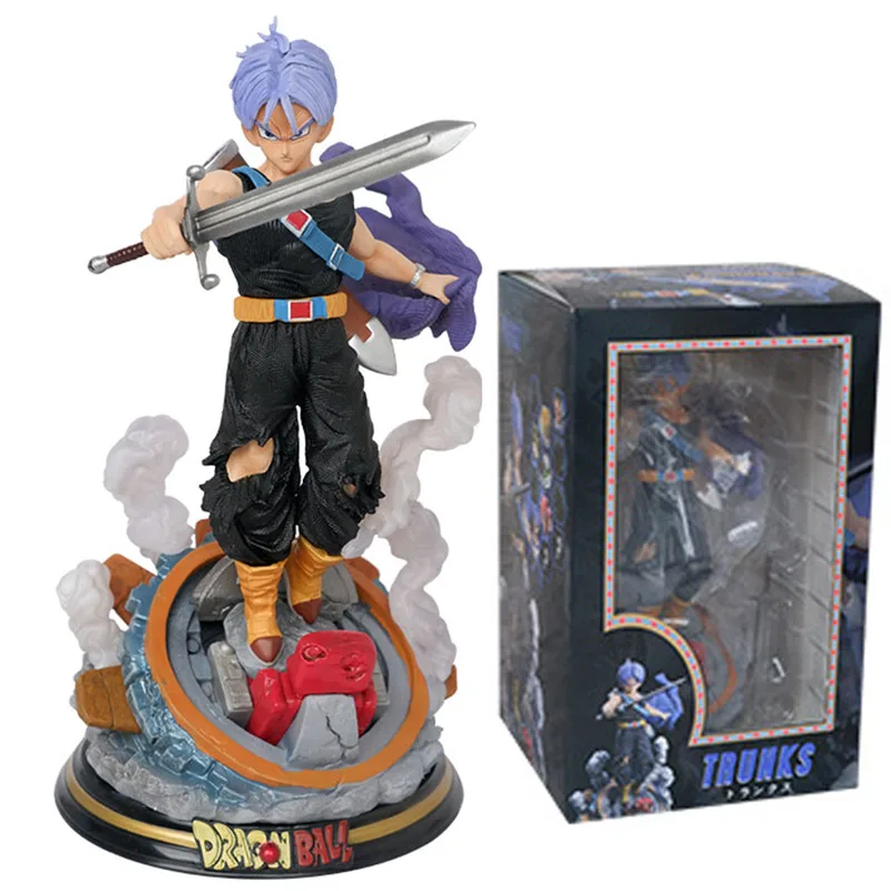 

Dragon Ball Z Super Saiyan Trunks Action Figure 24.5cm PVC Model Doll Anime GK Statue for Kids Collectible Ornament Gift