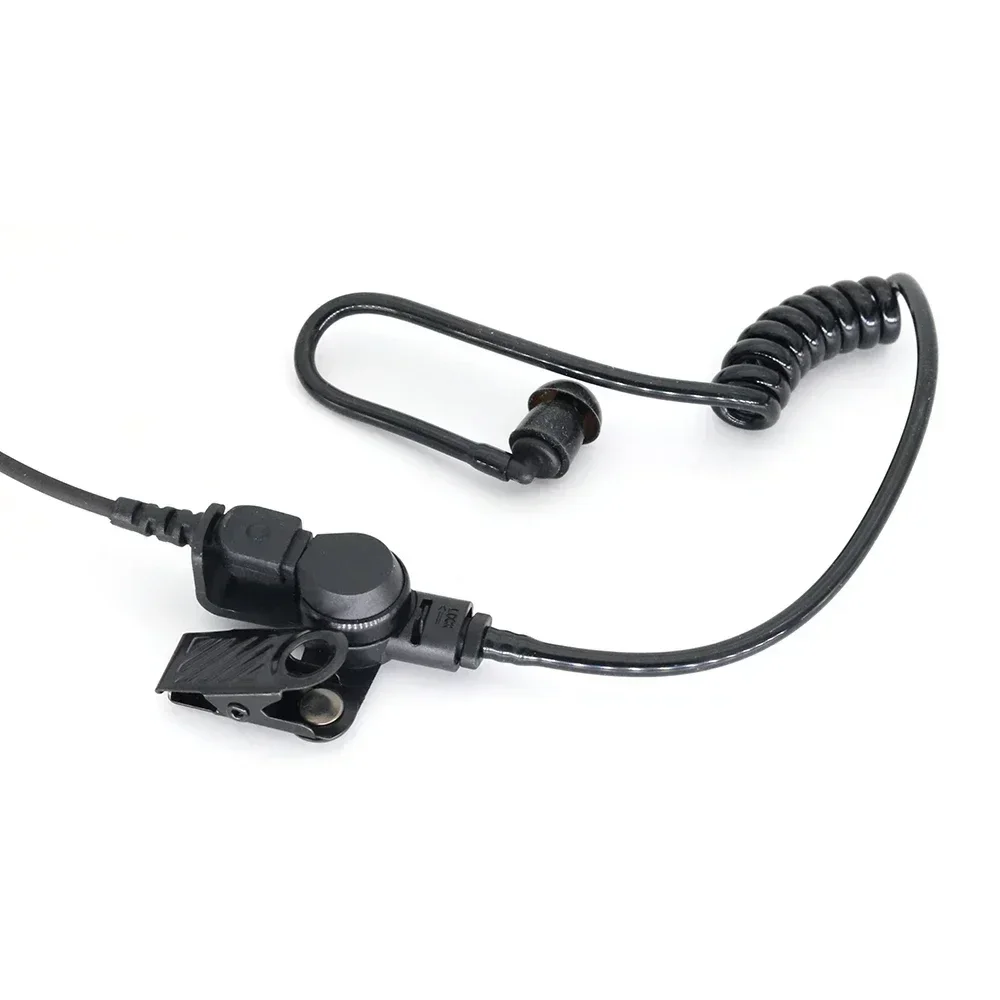 Auriculares de tubo de aire acústico con enchufe NATO, audífonos de agente de seguridad, micrófono para Mini Walkie Talkie de Radio, 7,1mm