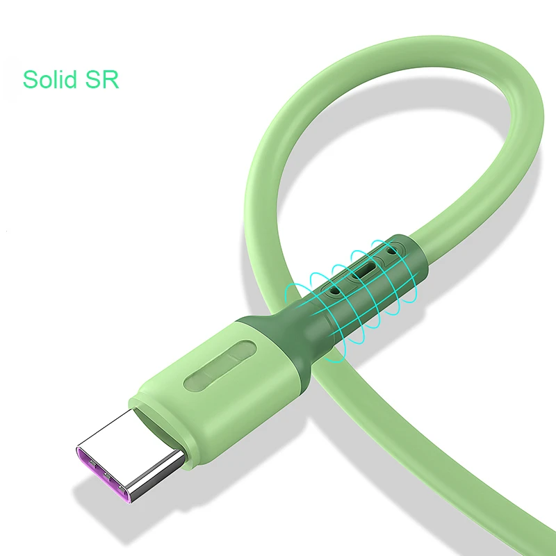 Cabo USB Tipo C Fio para Celular, Carregamento Rápido, Cabos Micro Carregador, Samsung S10 Plus, Xiaomi Mi9, 1m, 2m