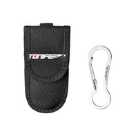 TONIFE Lightweight Ballistic Nylon Knife & Tool Case, Double-layer Interior Design with Karabiner