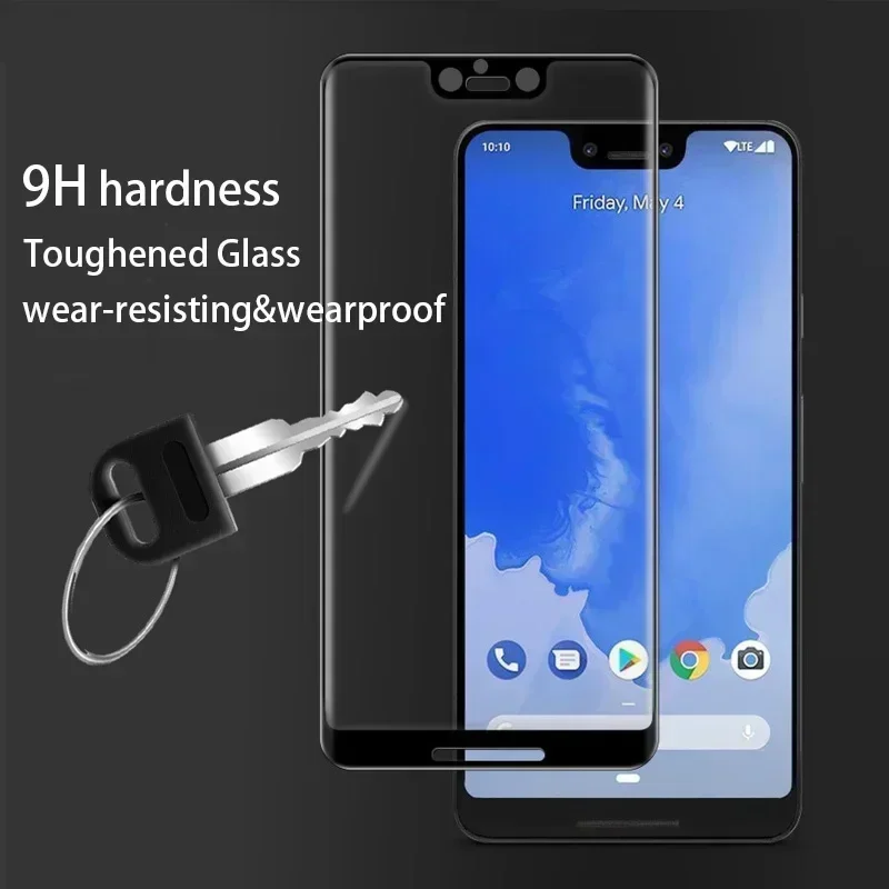 3d curvo vidro temperado película protetora para google pixel 2, 2xl, 3, 3xl, 3a, 4a, 5a, 6a, cobertura completa para pixel 7, 5, 6 xl