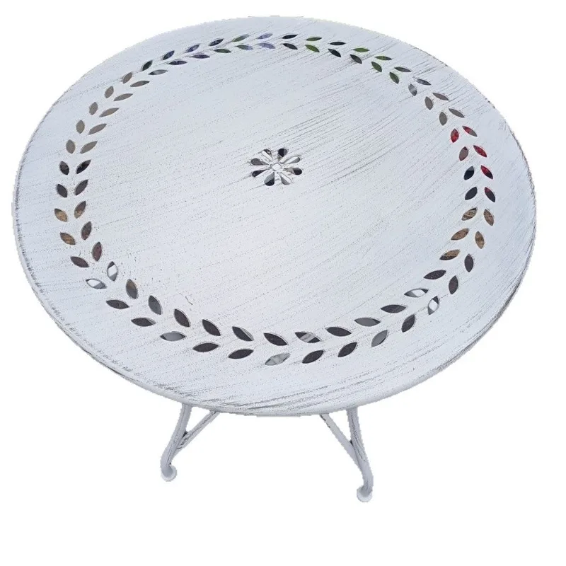 

Foldable outdoor courtyard table and chair combination, balcony garden, leisure table and chair