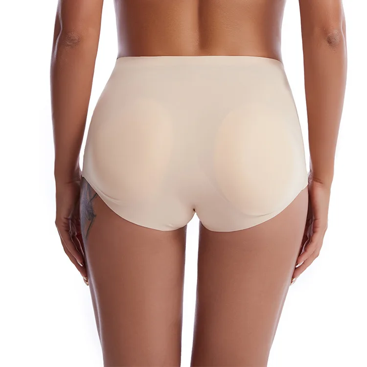 Women's body shaping and belly hugging pants, body hugging and fake buttocks, sponge pad, hip lifting and ample crotch underwear