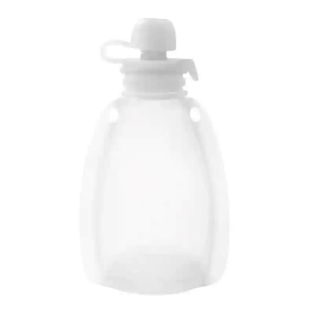 Non BPA Baby Food Pouch 120ml Large Capacity Portable Squeeze Feeder Easy to Storage Lightweight Leakproof Food Storage Bag